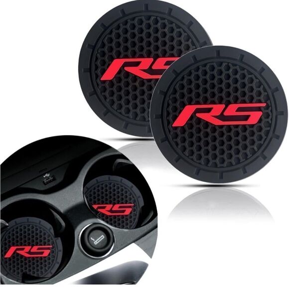 RS Rally Sport Car Cup Holder Coasters set of 2 NWT - Picture 1 of 7